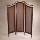 Screen fake bamboo in caning of Wicker France 1950