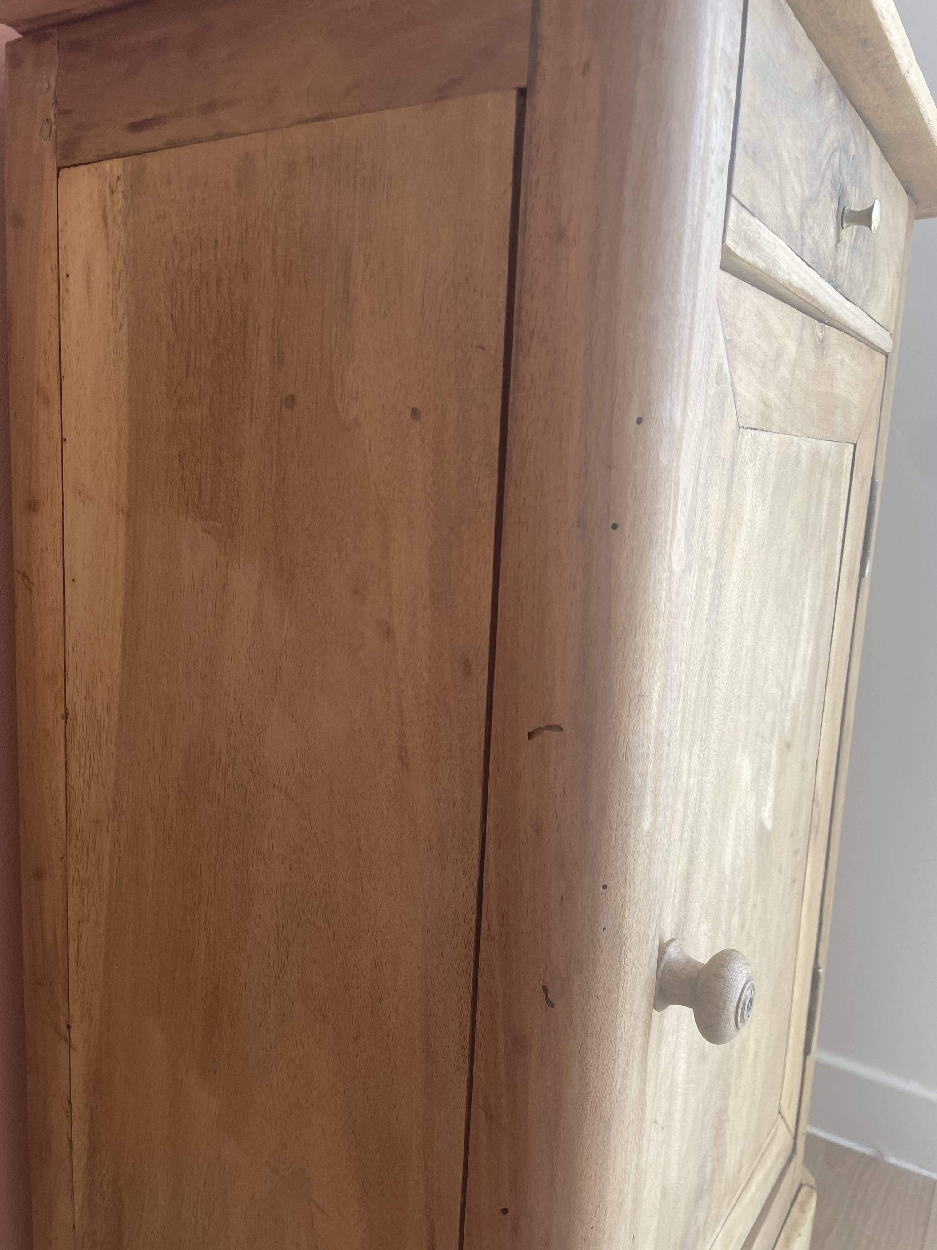 Bedside table / side table old solid wood (oak)