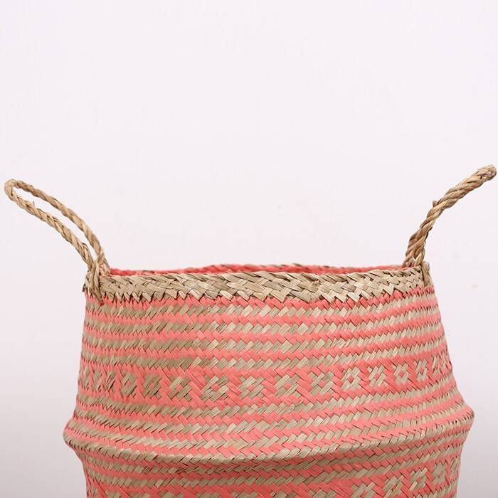 Foldable Basket, 31 cm Strawberry Decorative Storage Basket, Knit Basket