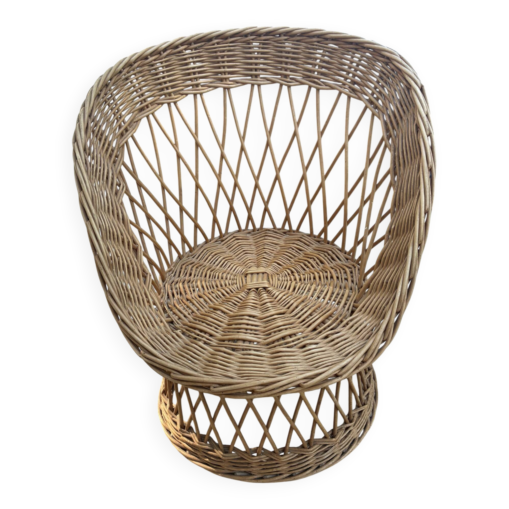 Fauteuil en osier enfant