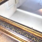 Antique large Louis Philippe mirror, decorated with gilt leaf - "Claude"