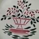 Mix of 10 ironstone plates, HBCM Agnès decoration - St Amand decoration 2070