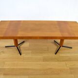 Very Large Walnut & Metal Coffee Table 1960