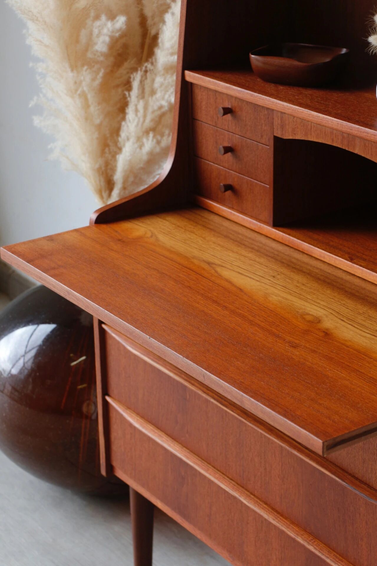 Vintage 1960s Scandinavian teak secretary | Denmark