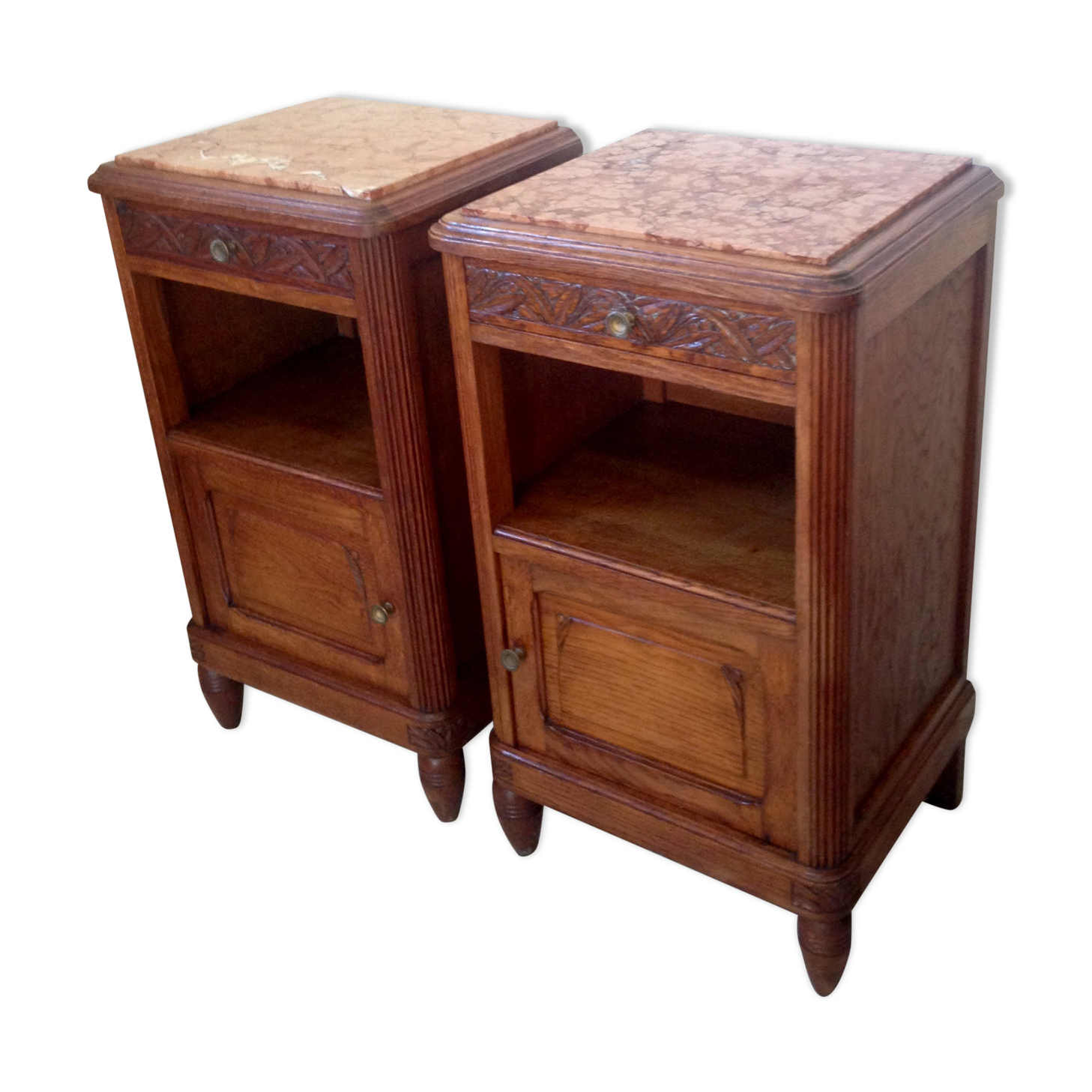 Pair of art deco nightstands