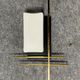 Wall lamp in black wood, gilded brass and opaline
