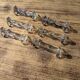 Set of 6 crystal knife holder