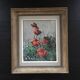 Tableau bouquet de coquelicots