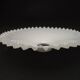 Opaline white glass pendant lampshade with scalloped edge 256