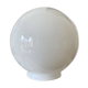 Globe ancien verre opaline blanc diamètre 15 cm pour lampe applique lustre