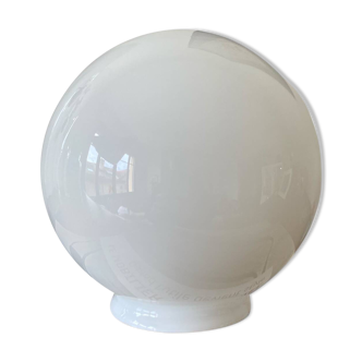 Antique opaline glass globe, 15 cm diameter for wall lamp chandelier.