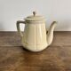 Antique ivory earthenware teapot – Art Deco style – 1930s/50s
