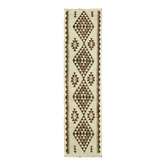 Turkish Handwoven Vintage Herki Kilim 96 cm x 360 cm