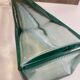 Large Recycled Thick Glass Obelisk Column Vase Art Deco Floral Design
