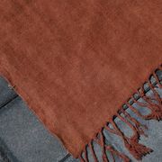 5x10 Burnt Orange Designer Vintage Oushak Kilim Rug, 164x305 Cm