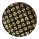 Flat glazed ceramic plate by Robert Picault, Vallauris 1960