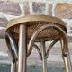 Viennese curved wooden piano stool 1950
