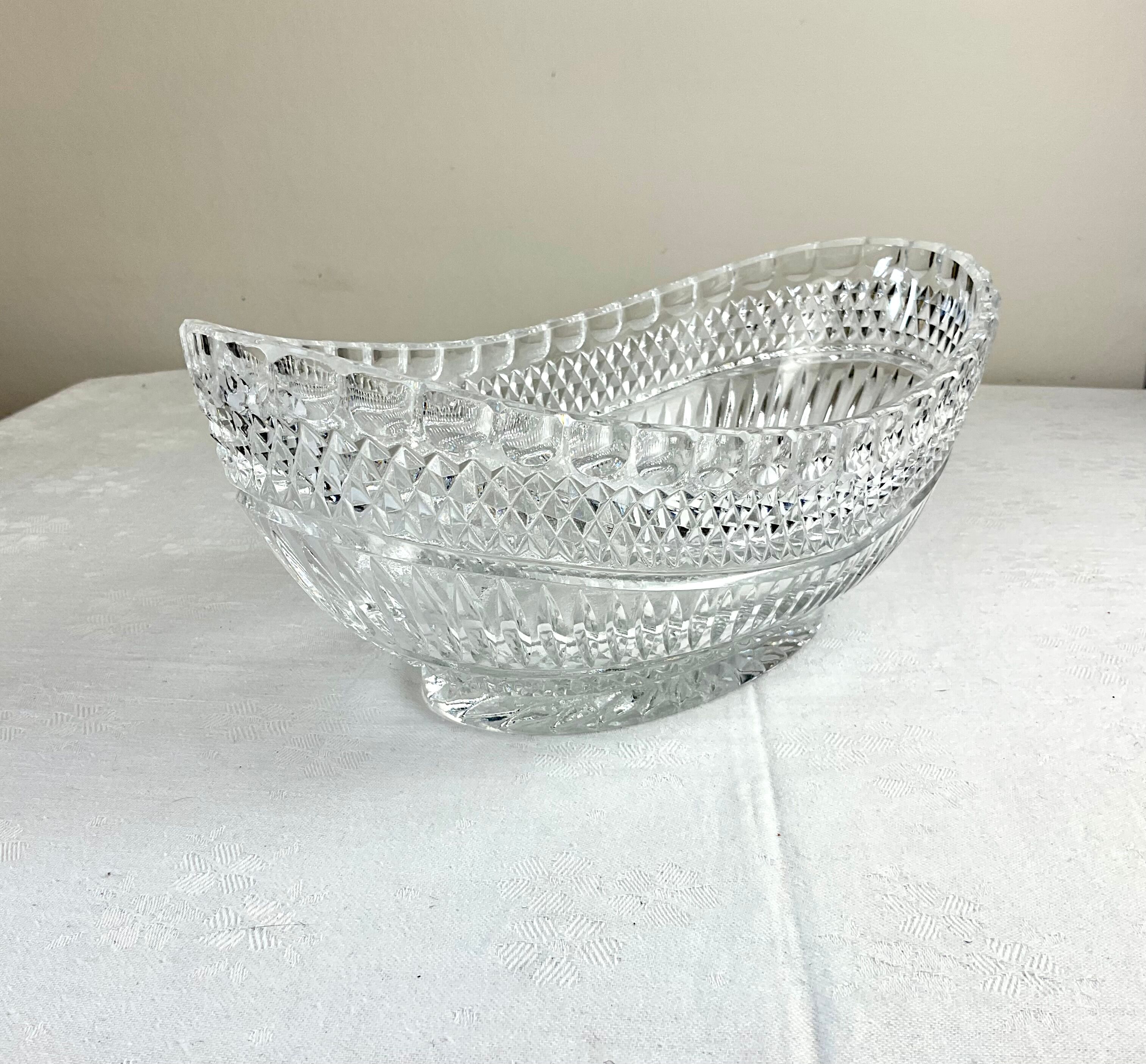 Coupe à fruits en verre vintage