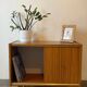 Small vintage 1960s display cabinet/TV unit