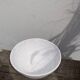 Duo of white ceramic pottery bowls wabi sabi