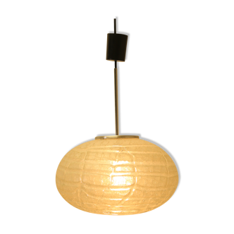 Doria Space age oval flat glass pendant lamp