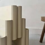 Off-white magazine rack by Giotto Stoppino for Kartell, Italy 1970s