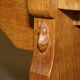 Pair of vintage dining room benches by Robert Mouseman Thompson