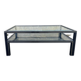 Table basse Pierre Vandel, modèle Hollywood Regency, vintage, années 70