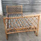 Bed rattan of the 1960s