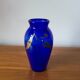 Small cobalt blue glass vase