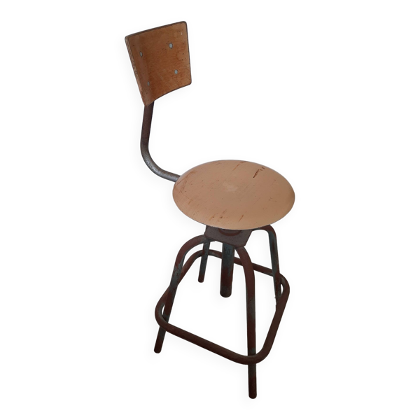 Chaise d'atelier années 60