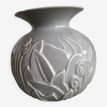 Art-deco vase with floral pattern