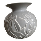 Art-deco vase with floral pattern