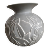 Art-deco vase with floral pattern