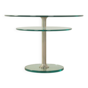 Table d'appoint en verre des années 1980, Peter Draenert