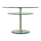 1980s Glass Side Table, Peter Draenert