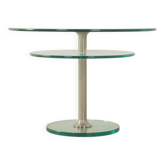 1980s Glass Side Table, Peter Draenert