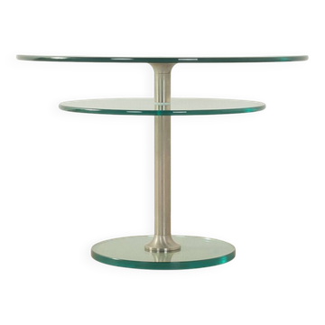 Table d'appoint en verre des années 1980, Peter Draenert