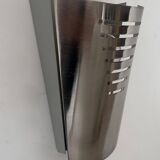 Vintage brushed metal wall lamp, Germany 1980s