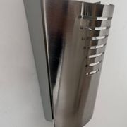 Vintage brushed metal wall lamp, Germany 1980s