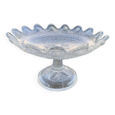 Compotier en verre pressé moulé