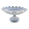 Molded pressed glass compote bowl