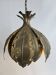 Svend Aage Holm Sørensen hanging lamp copper leaves brutalist