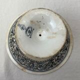 Stand cup compotier iron earth Minton monogram M