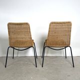 Set of 2 basket chairs, Gian Franco Legler
