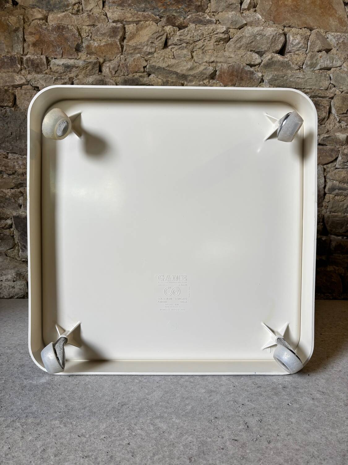 GAME coffee table and magazine rack by Marcello Siard for Longato 1970