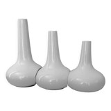 Vintage white ceramic vases