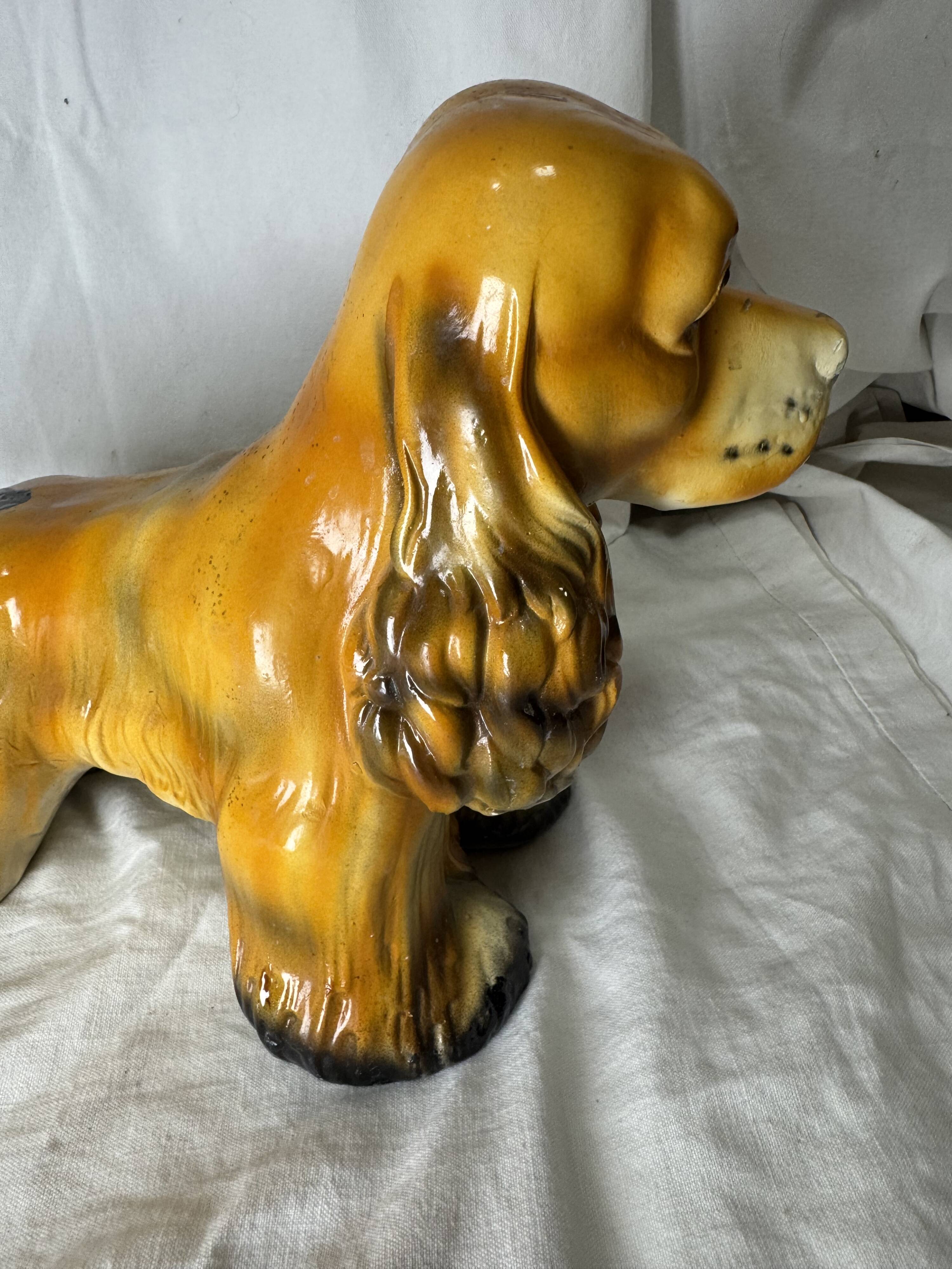 Ceramic dog, cocker