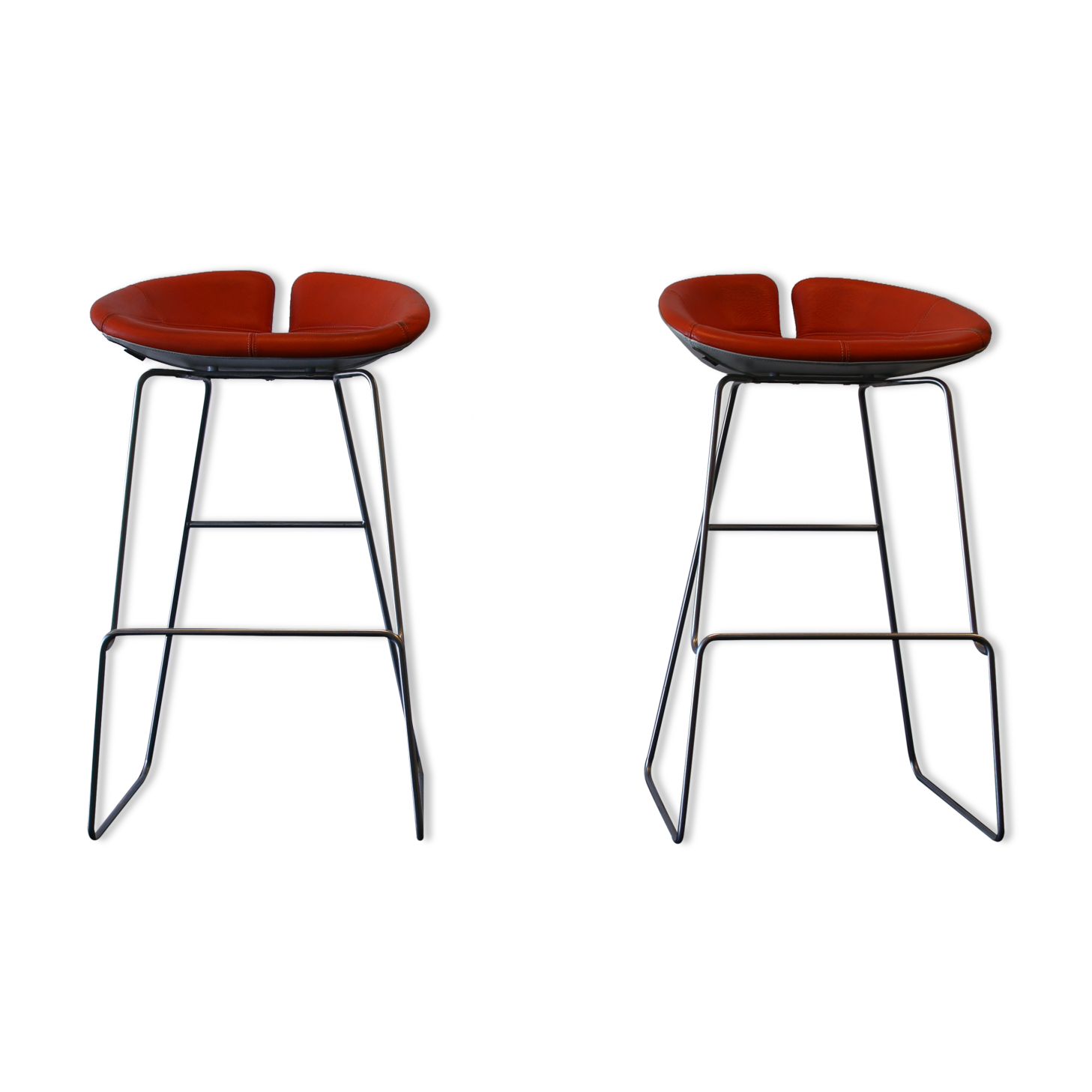 Set of 2  Moroso Fjord barstools by Patricia Urquiola