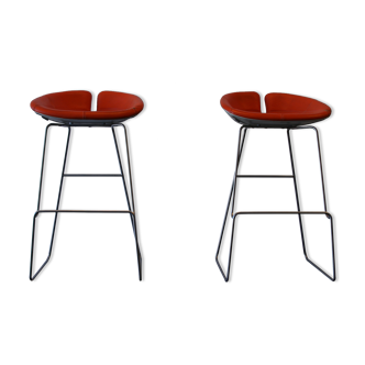 Set of 2  Moroso Fjord barstools by Patricia Urquiola